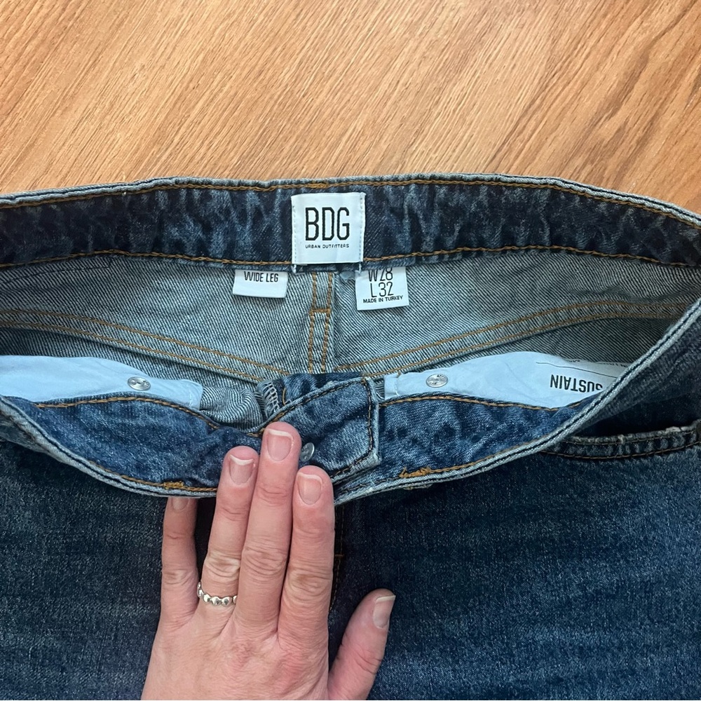 BDG Dark Blue Wide Leg Jeans